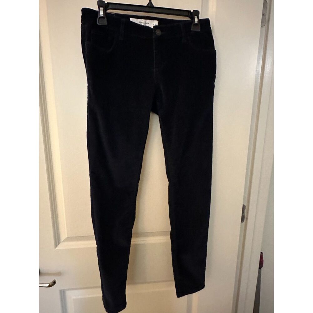Abercrombie & Fitch Navy Corduroy Skinny Pants Women's Sz 2 Waist 26